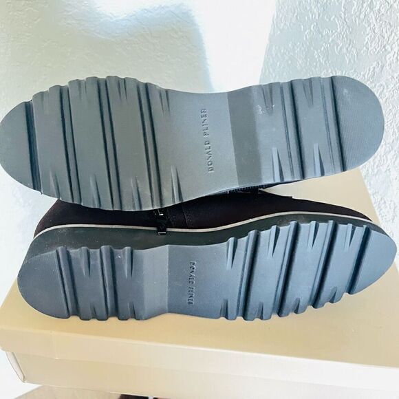 DONALD PLINER CAPTAIN Buckled Lug Sole Bootie, Suede, Dark Brown, Size 12, NWT - Picture 6 of 16